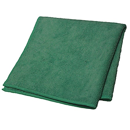 Microfiber Technologies All-Purpose Microfiber Cleaning Cloths Green 16 x 16 Bag of 12 Cloths 