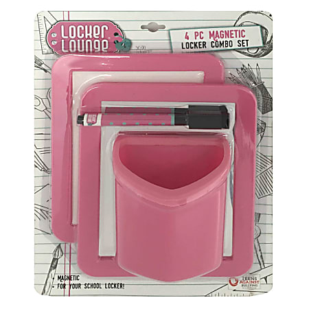 Locker Lounge™ Magnetic Locker Combo Set, 10 1/2" x 7 7/16" x 6", Assorted Colors