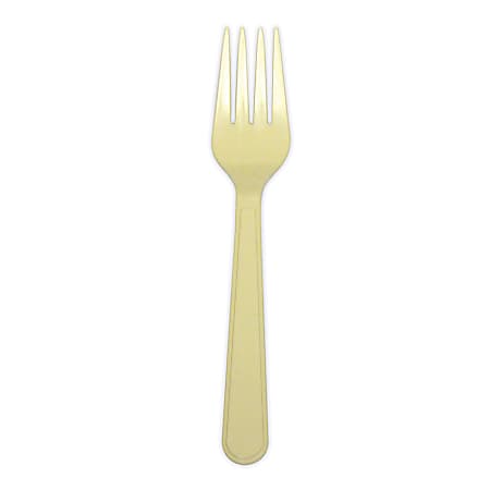Bioserve 50% Recycled Forks, Tan, Bag Of 100