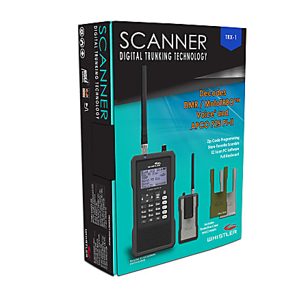 Whistler Handheld Decodes DMRMotoTRBO Voice Scanner - Office Depot