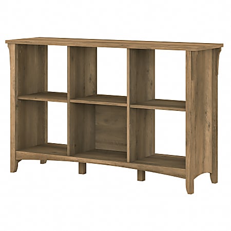 Bush Furniture Salinas 30"H 6-Cube Storage, Reclaimed Pine, Standard Delivery