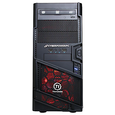CyberPowerPC Gamer Ultra GUA560 Desktop Computer - AMD FX-Series FX-8320 3.50 GHz - Black, Red