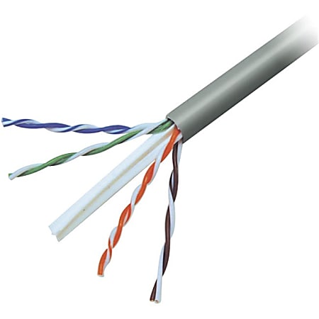 Belkin CAT6 Solid Bulk Cable, Plenum - 500 ft Category 6 Network Cable  - A7L704500PNKP