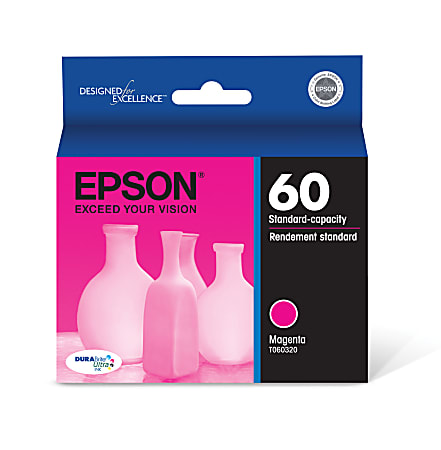 Epson® 60 DuraBrite® Ultra Magenta Ink Cartridge, T060320-S