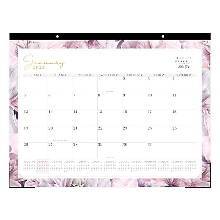 2025 Blue Sky Monthly Desk Pad Calendar, 22" x 17", Amelia, January To December, 148935