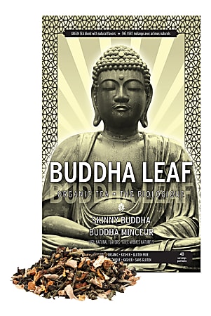 Tea Squared Buddha Skinny Organic Loose Leaf Tea, 2.8 Oz, Carton Of 3 Bags