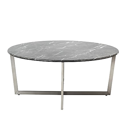 Eurostyle Llona Round Coffee Table, 15-4/5”H x 36”W