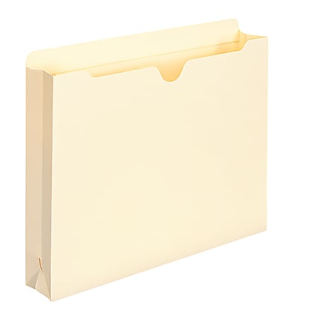 Smead® Expanding File Jackets, Letter Size, 2" Expansion, 100% Recycled, Manila, Box Of 50