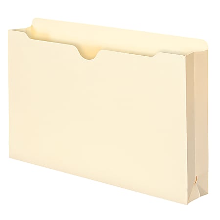 Smead® Expanding File Jackets, Legal Size, 2" Expansion, 100% Recycled, Manila, Box Of 50