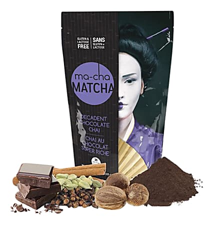 Ma-Cha Decadent Chocolate Latte Mix, 7.9 Oz, 12 Per Box, Carton Of 3 Boxes