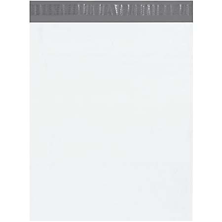 Partners Brand Poly Mailers, 14" x 17", White, Case Of 500