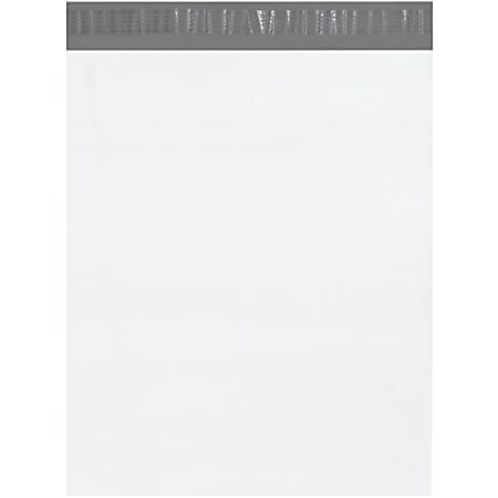 Partners Brand Poly Mailers, 14" x 17", White,