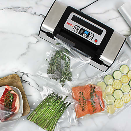 Nesco Black Food Vacuum Sealer with Bag Cutter VS-02 - The Home Depot