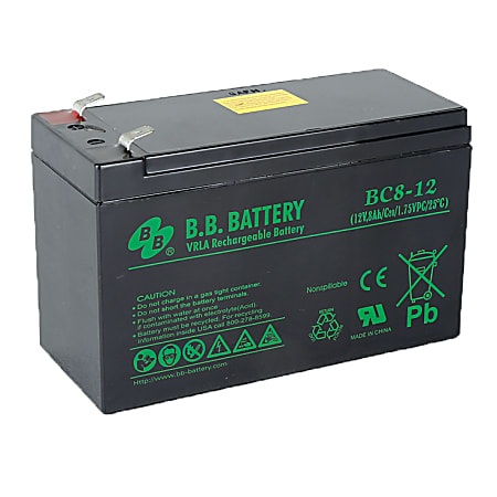 B&B BC Series Battery, BC8-12, B-SLA1285
