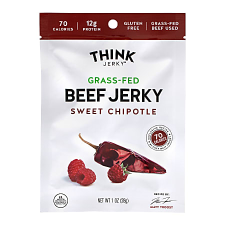 Think Jerky Sweet Chipotle Beef Jerky, 1 Oz,