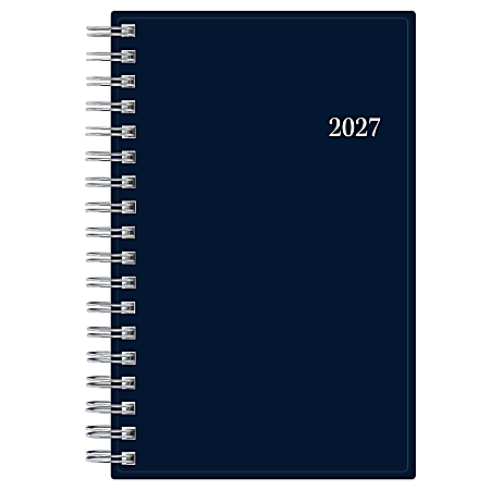 2027 Blue Sky Passages Solid Navy Weekly/Monthly Planning Calendar, 3.625x6.125, 0%, PP, Jan–Dec, RY27