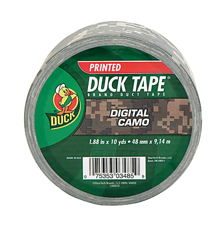 Duck® Colored Duct Tape, 1 7/8" x 10 Yd., Camouflage