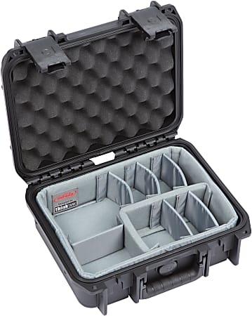 SKB Cases iSeries Protective Case With Padded Dividers, 11" x 8" x 4-1/2", Black