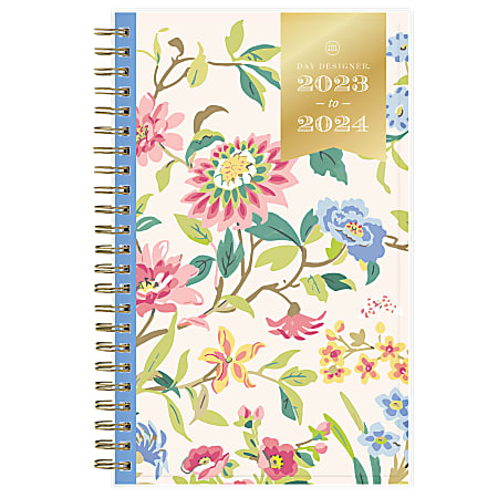 2023 2024 Day Designer WeeklyMonthly Planner 5 x 8 Climbing Floral