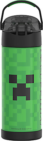 Thermos Licensed FUNtainer Hydration Bottle, 16 Oz, Minecraft