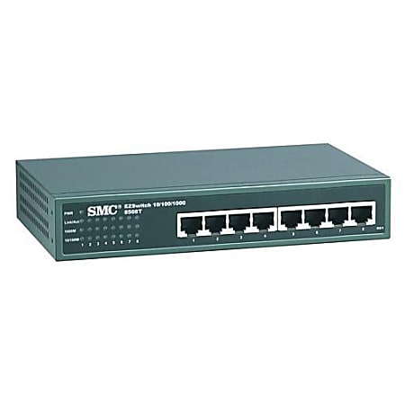SMC EZ Switch SMC8508T Ethernet Bridge - 8 Ports - Twisted Pair