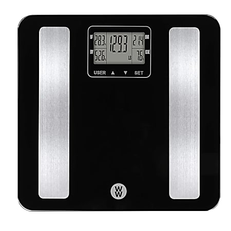 Conair Weight Watchers Body Analysis Glass Scale 12 14 x 12 58