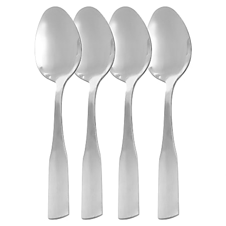 Gibson Home Classic Profile Tea Spoon 4-Piece Set, Silver
