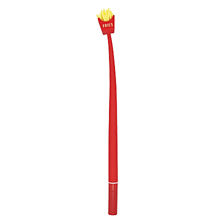 Little Yellow Bicycle® French Fries Gel Pen, Needle Point, Red/Yellow