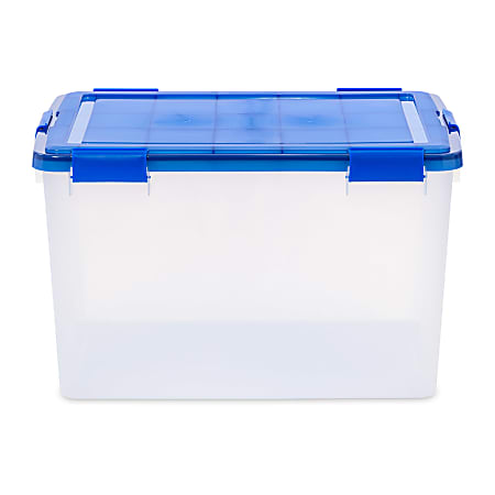Iris® 74 Qt [18.5 GAL] Element Resistant Ultimate Clear Storage Box