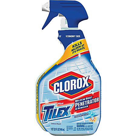 Tilex Tilex Mildew Root Penetrator and Remover with Bleach - Spray - 32 fl oz (1 quart) - 9 / Carton - Translucent