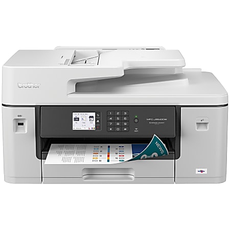 Brother MFC-J6540DW Color Inkjet All-in-One Print, Copy, Scan, Fax up to 11”x17” (Ledger) Size Paper