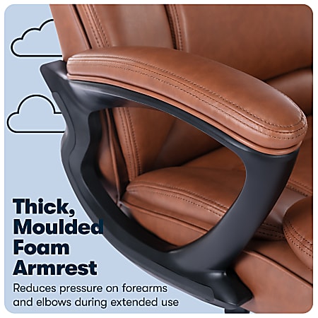 Serta Big And Tall Ergonomic Bonded Leather High Back Office Chair