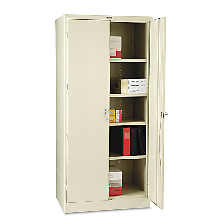 Tennsco Deluxe Steel Storage Cabinet, 4 Adjustable Shelves,