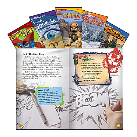 Teacher Created Materials TIME Informational Text Set, Set 2, Grade 6, Set Of 5 Books