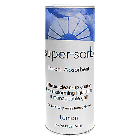 Medline Super-sorb Liquid/Spill Instant Absorber, Shake Can, 12 Oz, Lemon Scent