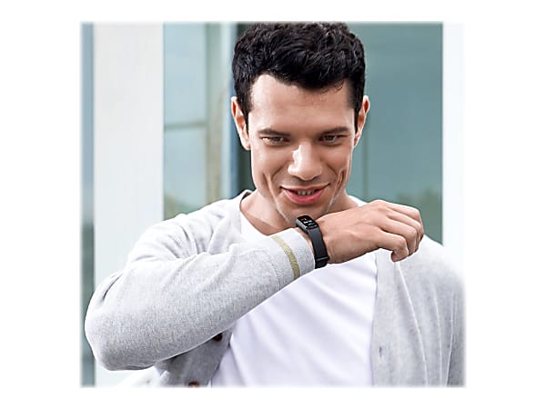 Amazfit Band 5 Midnight black activity tracker with strap TPU midnight black wrist size 6.38 in 9.25 in display 1.1 Bluetooth 0.85 oz Office Depot