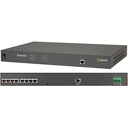Perle IOLAN SCS8C DC 8-Port Secure Console Server - 8 x RJ-45 Serial, 2 x RJ-45 10/100/1000Base-T Network - PCI