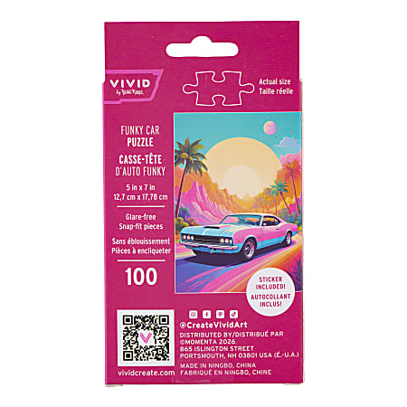 Brea Reese 100 Piece Mini Puzzle Funky Car 5 x 7 Total Qty 1 - Office Depot