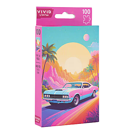 Brea Reese 100 Piece Mini Puzzle Funky Car 5 x 7 Total Qty 1 - Office Depot