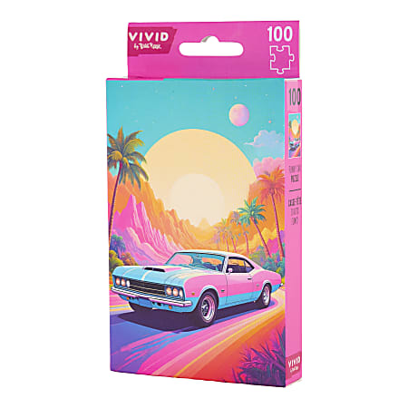 Brea Reese 100 Piece Mini Puzzle Funky Car 5 x 7 Total Qty 1 - Office Depot