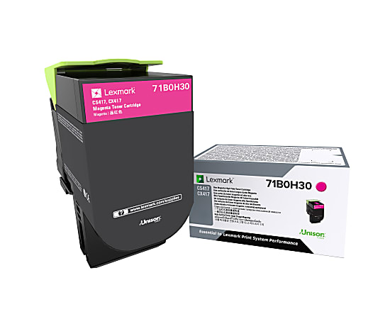 Lexmark™ 71B0H30 Magenta High Yield Toner Cartridge