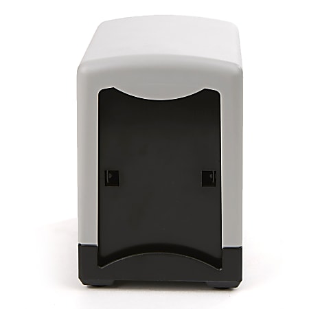 Mind Reader 7" Interfold Tabletop Napkin Dispensers, Black, Pack Of 2