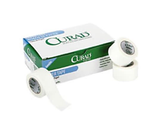 Curad® Paper Adhesive Tape, 2" x 10 Yd, Box Of 6 Rolls