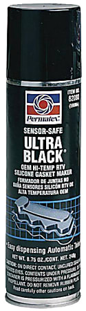 ITW Dymon Ultra Series RTV Silicone Gasket Maker, 8.75 oz Automatic Tube, Black