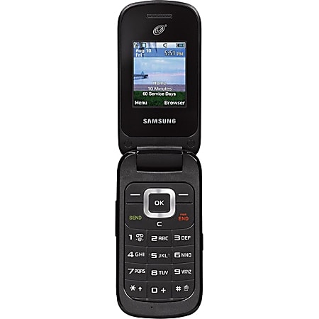 NET10 SGH-S275G 2 GB Cellular Phone - 2.75G - 1.8" LCD 160 x 128 - Single-core (1 Core) - 1.3 Megapixel Rear - NET10 Prepay Pack - Black