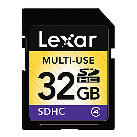 Lexar™ SDHC Class 4 Memory Card, 32GB