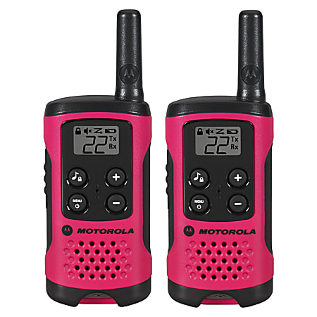 Motorola Talkabout T107 Two-Way Radio, Pink 