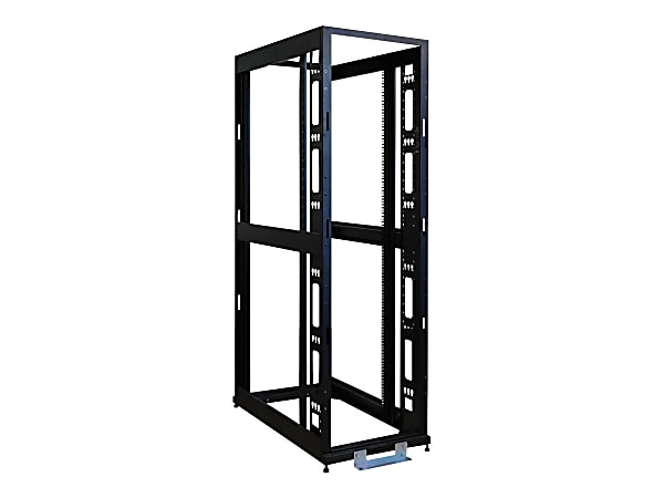 Tripp Lite 42U 4-Post Open Frame Rack Cabinet 36" Depth No Sides, Drs, Roof - Rack open frame - 4-post - black texture powder coat - 42U - 19"