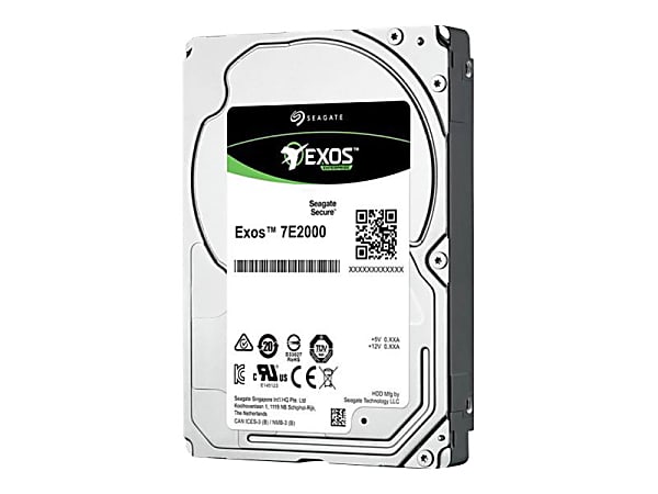 Seagate Exos 7E2000 ST2000NX0253 - Hard drive - 2 TB - internal - 2.5" SFF - SATA 6Gb/s - nearline - 7200 rpm - buffer: 128 MB