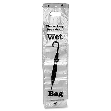 TATCO Umbrella Bags, Black/Clear, Box Of 1,000